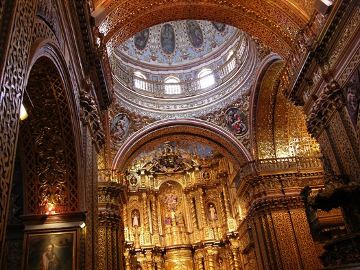 La Compana de Jesus Gold Altar.JPG
